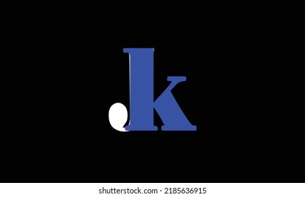 Alphabet letters Initials Monogram logo K' J'J' K 'J AND K