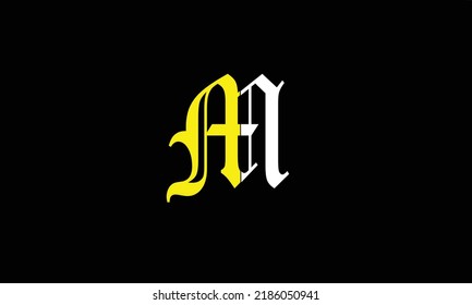 Alphabet letters Initials Monogram logo A'M' 'M A A AND M