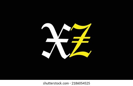 Alphabet letters Initials Monogram logo X'Z Z' X' Z AND X
