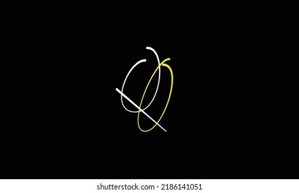 Alphabet letters Initials Monogram logo O ''Q Q 'O 'Q AND O