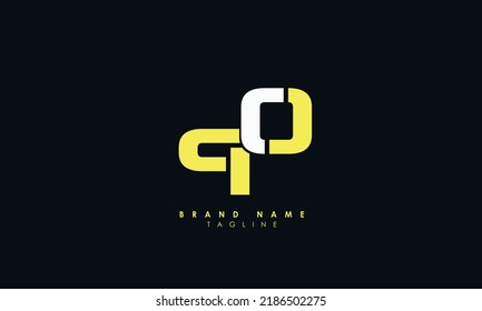 Letras alfabéticas Iniciales Logotipo Monograma QO, OQ, Q y O
