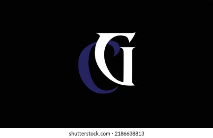 Alphabet letters Initials Monogram logo C' ,G 'G'C 'C AND G