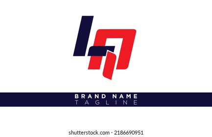 Alphabet letters Initials Monogram logo LA, AL, L and A