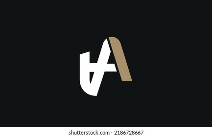 Letras alfabéticas Iniciales Monograma VA, AV, V y A