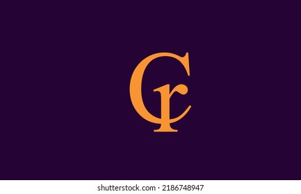 Alphabet letters Initials Monogram logo CR, RC, C and R