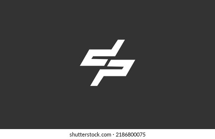 Alphabet letters Initials Monogram logo DP PD D P
