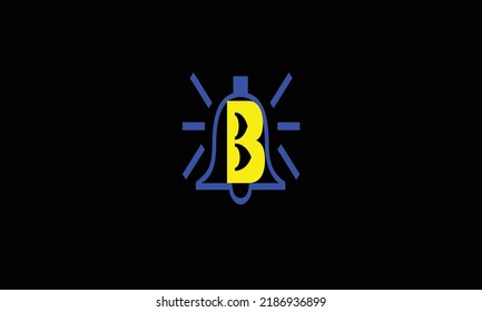 Alphabet letters Initial Monogram logo B' BELL'BELL'B AND BELL