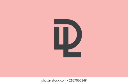 Alphabet letters Initials Monogram logo DL, LD, D and L