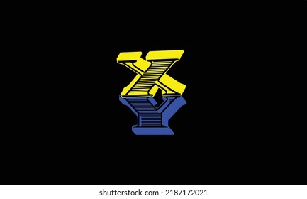 Alphabet letters Initials Monogram logo X ' Y' 'Y 'X ' Y AND X