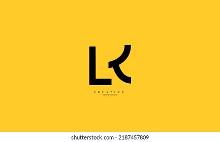 Alphabet letters Initials Monogram logo LK KL L K