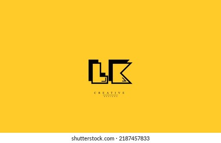 Alphabet letters Initials Monogram logo LK KL L K