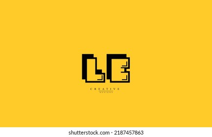 Alphabet letters Initials Monogram logo LE EL L E 