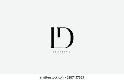 Alphabet letters Initials Monogram logo LD DL L D 
