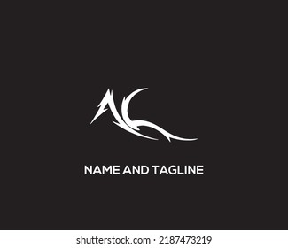 Alphabet letters Initials Monogram logo AC CA A C