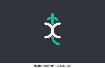 Alphabet letters Initials Monogram logo XT, TX, X and T