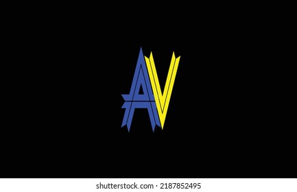 Alphabet letters Initials Monogram logo A 'V 'V 'A ' V AND V