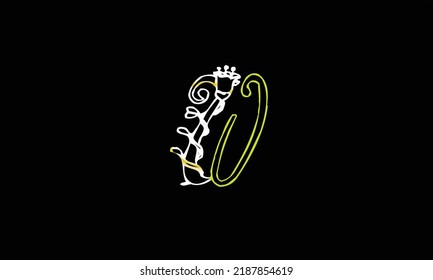 Alphabet letters Initials Monogram logo 'W tulips ' tulips W' W and tulips