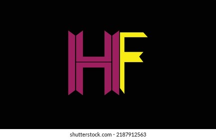 Letras alfabéticas Iniciales Monograma F 'H'H F' F ' Y H