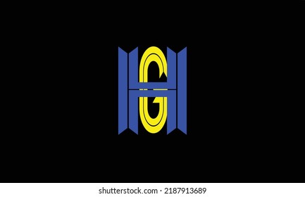 Alphabet letters Initials Monogram logo G 'H'H G ' G ' AND H