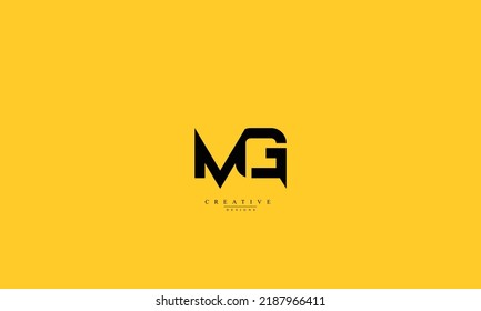 Alphabet letters Initials Monogram logo MG GM M G 