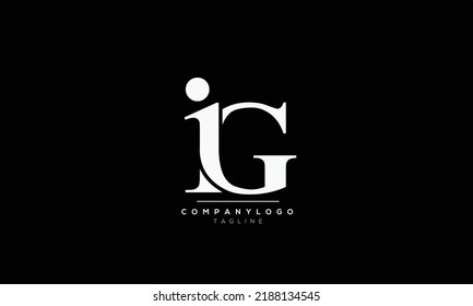 Alphabet Letters Initials Monogram Logo Ig Stock Vector (Royalty Free ...