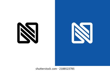  Alphabet letters Initials Monogram logo NN, N logo 