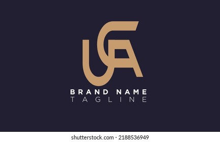 Alphabet letters Initials Monogram logo UCA