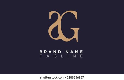 Alphabet letters Initials Monogram logo SG, GS, S and G