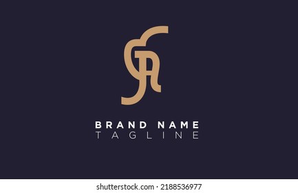 Alphabet letters Initial Monogram Logo EA, AE, E und A