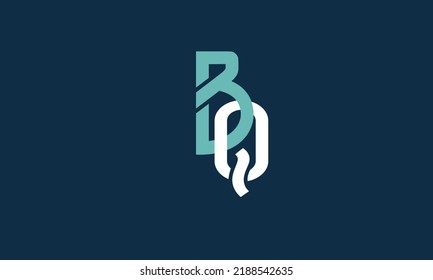 Alphabet letters Initials Monogram logo BQ, QB, B and Q