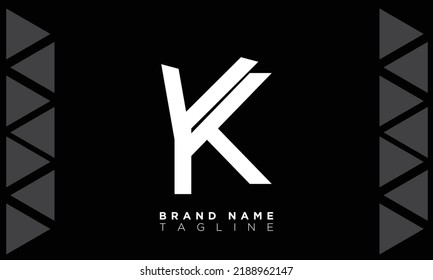 Alphabet letters Initial Monogram Logo YK, KY, Y und K