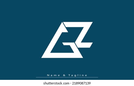 Alphabet letters Initials Monogram logo GZ , ZG