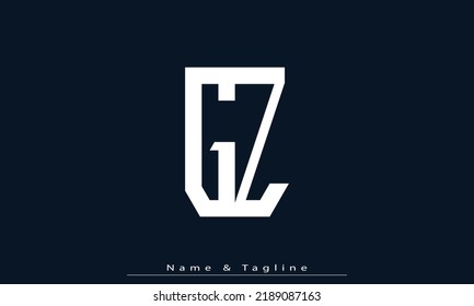 Alphabet letters Initials Monogram logo GZ , ZG