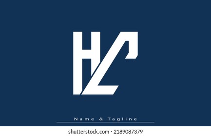 Alphabet letters Initial Monogram logo HC, CH