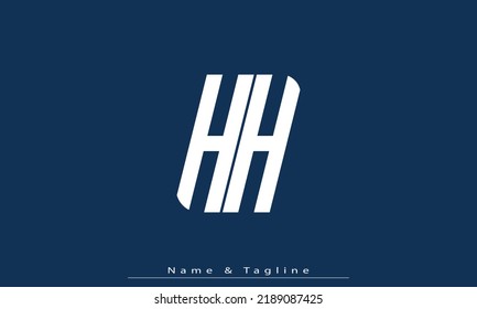 Alphabet letters Initials Monogram logo HH