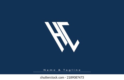 Alphabet letters Initials Monogram logo HC , CH