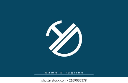 Alphabet letters Initial Monogram Logo HD, DH