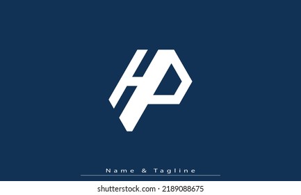 Alphabet letters Initials Monogram logo HP , PH