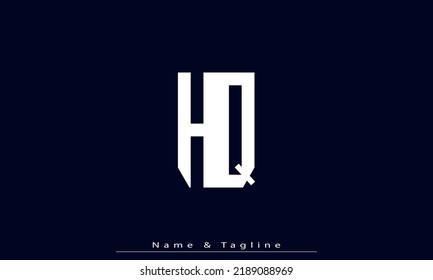 Alphabet letters Initials Monogram logo HQ , QH
