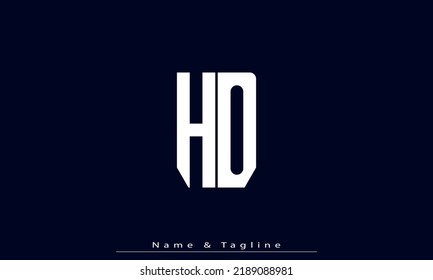 Alphabet letters Initials Monogram logo HO , OH