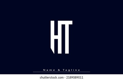 Alphabet letters Initial Monogram Logo HT , TH