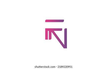Alphabet letters Initials Monogram logo FN, NF, F and N