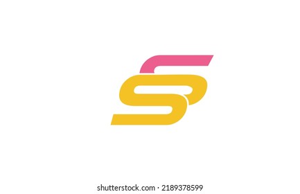 Alphabet letters Initials Monogram logo SS