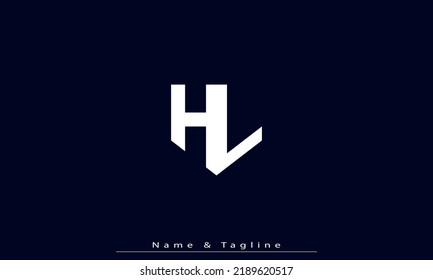 Alphabet letters Initials Monogram logo HL , LH