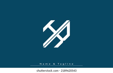 Letras alfabéticas Iniciales Logo Monograma HR , RH