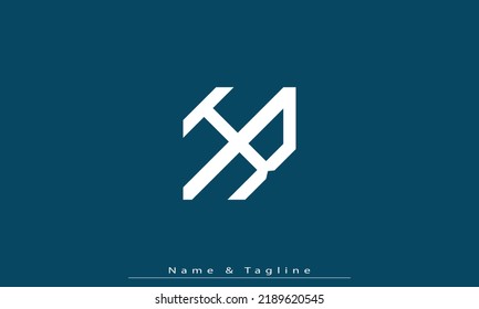 Alphabet letters Initial Monogram Logo HR, RH