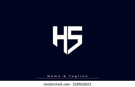 Alphabet letters Initials Monogram logo HS , SH