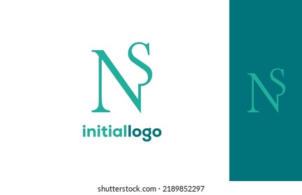 Alphabet letters Initials Monogram logo NS, SN, N andS