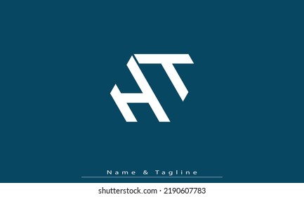 Alphabet letters Initials Monogram logo HT , TH