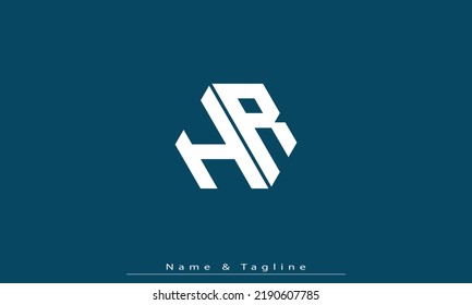 Alphabet letters Initials Monogram logo HR , RH